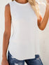 Solid Color Sleeveless Shirt