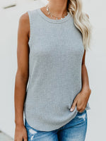 Solid Color Sleeveless Shirt