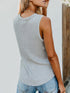 Solid Color Sleeveless Shirt