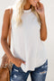 Solid Color Sleeveless Shirt
