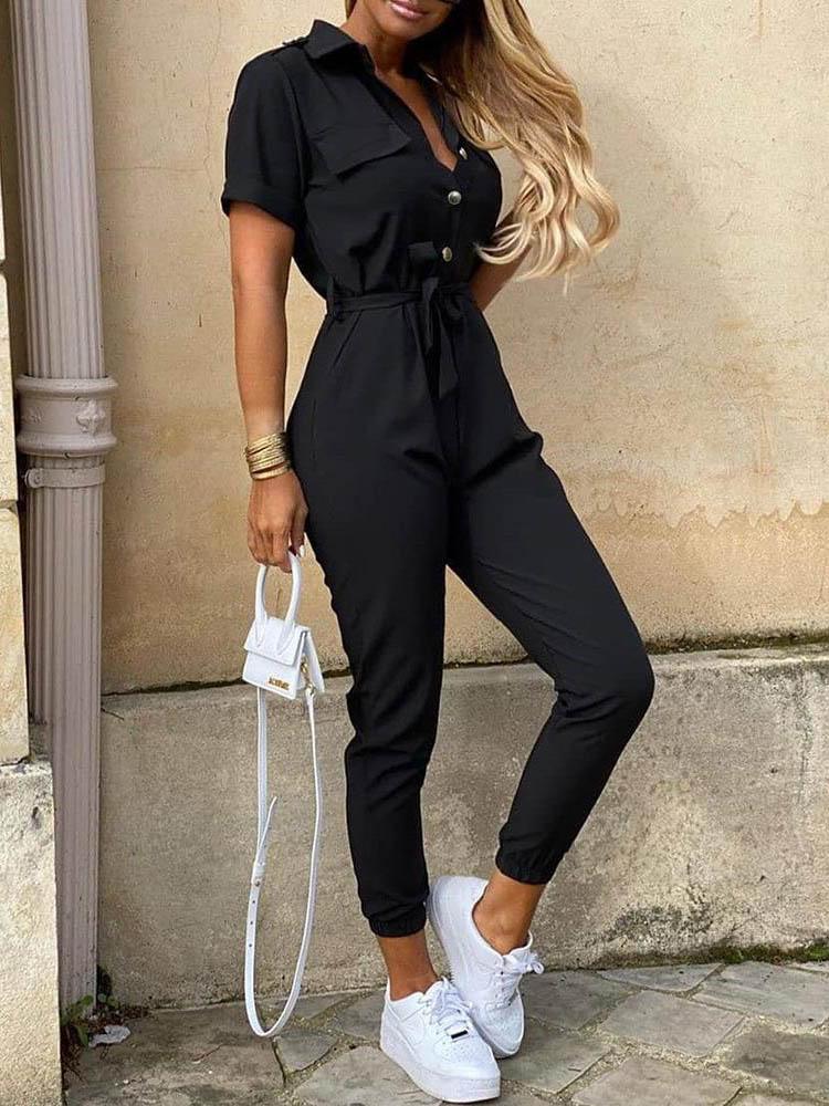 Button-Down Jumpsuit