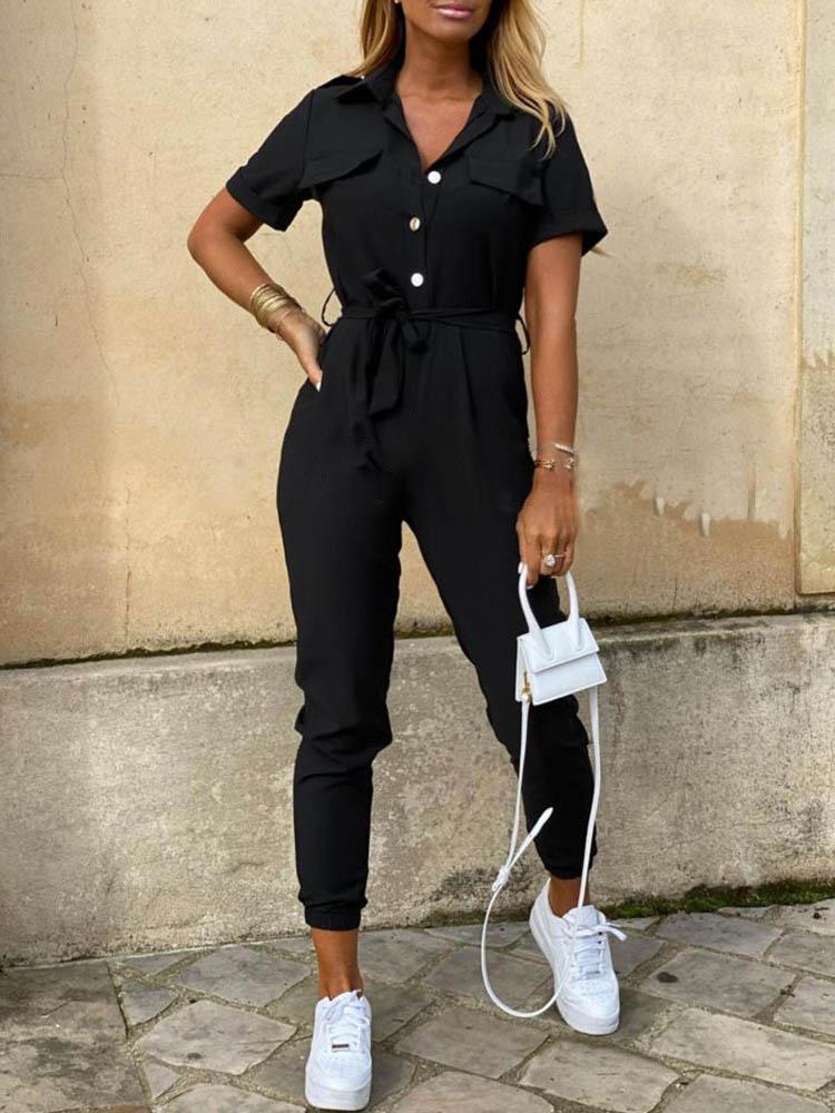 Button-Down Jumpsuit
