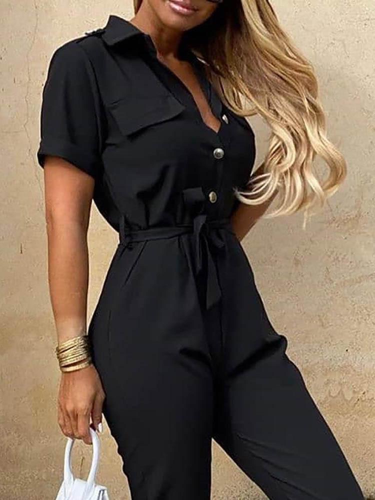 Button-Down Jumpsuit