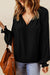 Long Sleeve V Neck Casual Top