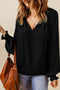 Long Sleeve V Neck Casual Top