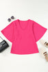 Long Sleeve V Neck Casual Top