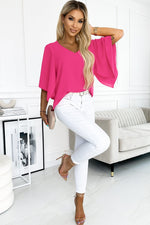 Long Sleeve V Neck Casual Top