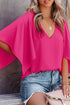 Long Sleeve V Neck Casual Top