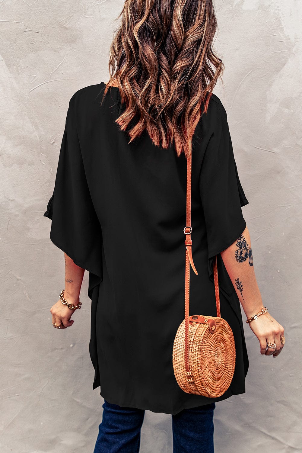 Long Sleeve V Neck Casual Top