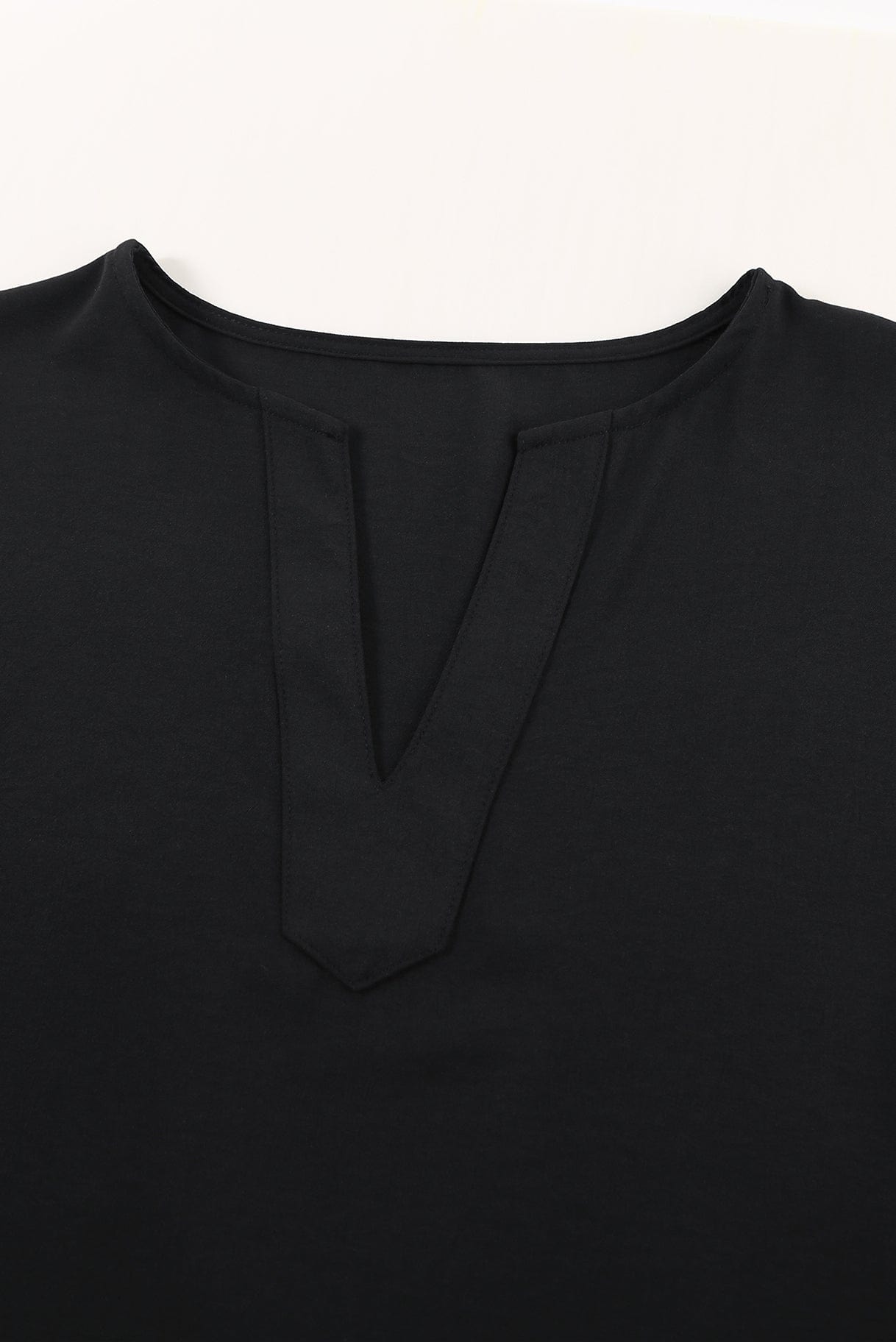 Long Sleeve V Neck Casual Top