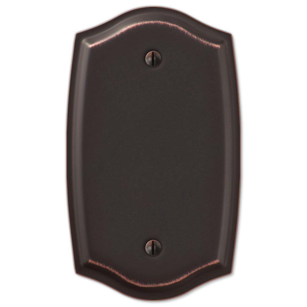 Sonoma Aged Bronze Steel - 1 Blank Wallplate