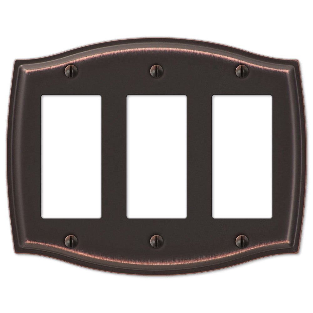 Placa de pared de acero envejecido de Sonoma, 3 balancines