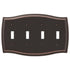 Placa de pared Sonoma de acero en bronce envejecido con 4 palancas