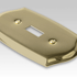 Sonoma Polished Brass Steel - 1 Phone Jack Wallplate