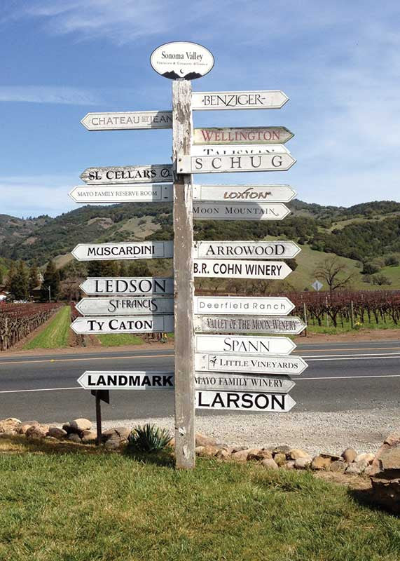Sonoma Valley Trails Hiking Trail Map