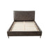 Cama con plataforma de piel sintética Sophia, color gris