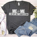 Me vs Me Unisex T-Shirt – Motivational Self-Discipline Tee