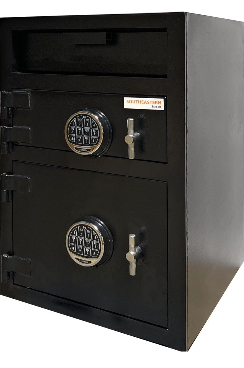 SOUTHEASTERN F3020EE Double Door Money Drop Depository Safe with Keypad digital lock