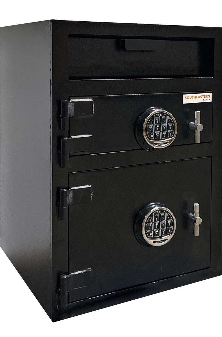 SOUTHEASTERN F3020EE Double Door Money Drop Depository Safe with Keypad digital lock