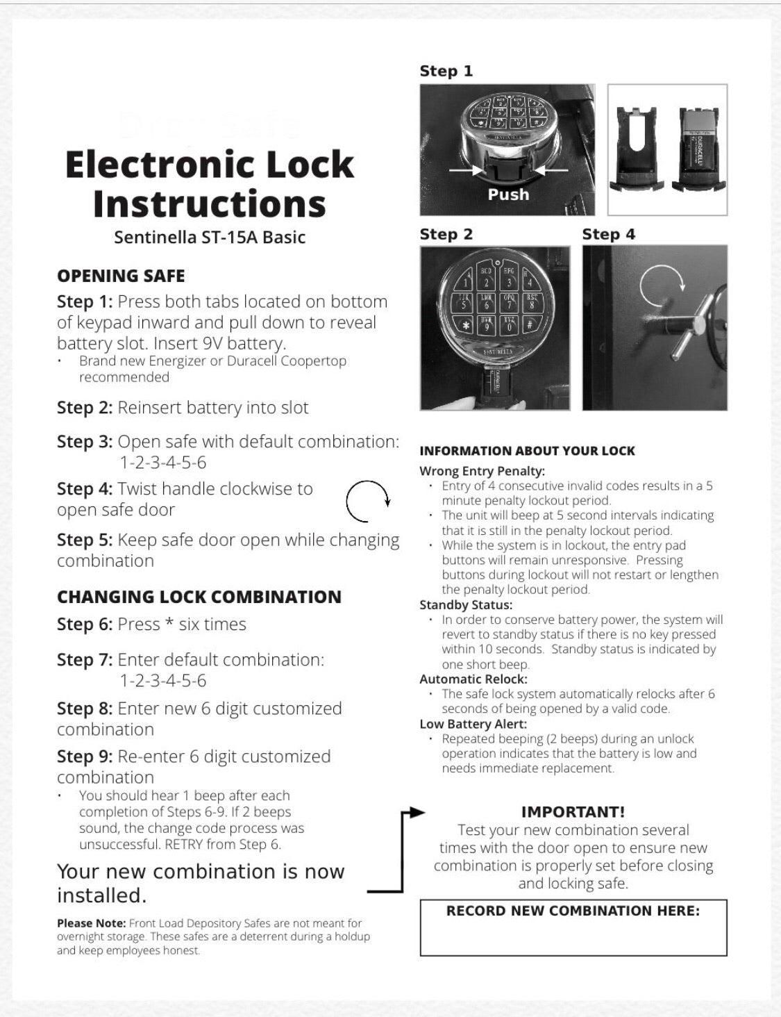 Southeastern 2 hour fireproof safe for home and office