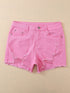 Southern Belle Black Distressed Denim Shorts