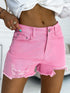 Southern Belle Black Distressed Denim Shorts
