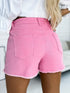 Southern Belle Black Distressed Denim Shorts