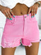 Southern Belle Black Distressed Denim Shorts