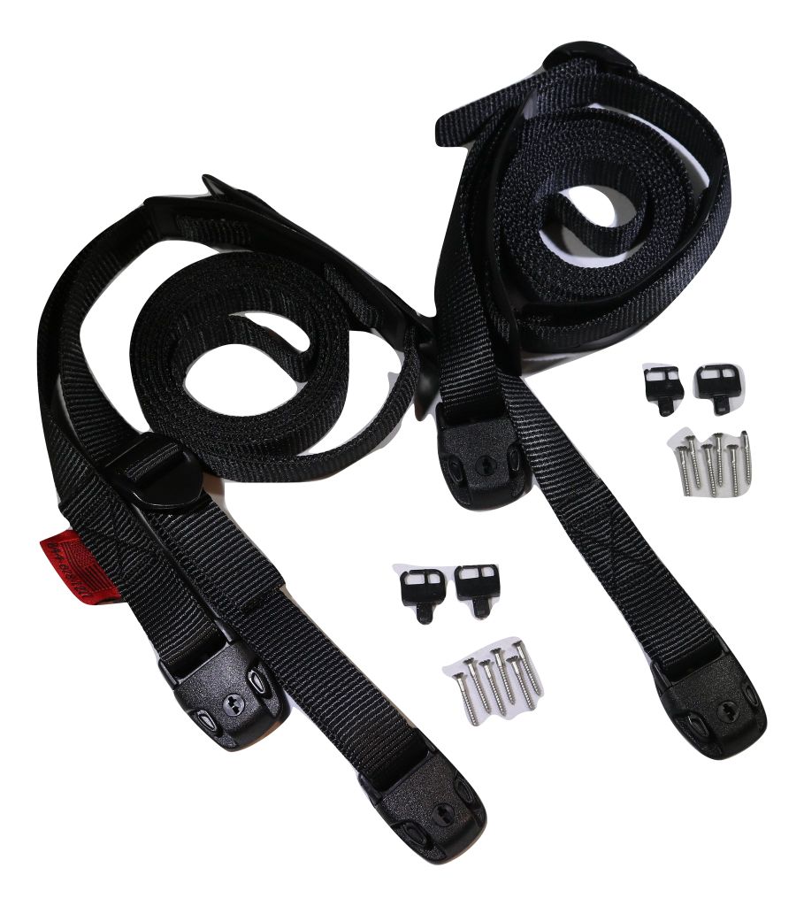 Kit completo de correa de sujeción para jacuzzi con hebilla estándar negra para cubierta de spa | Opciones de tamaño