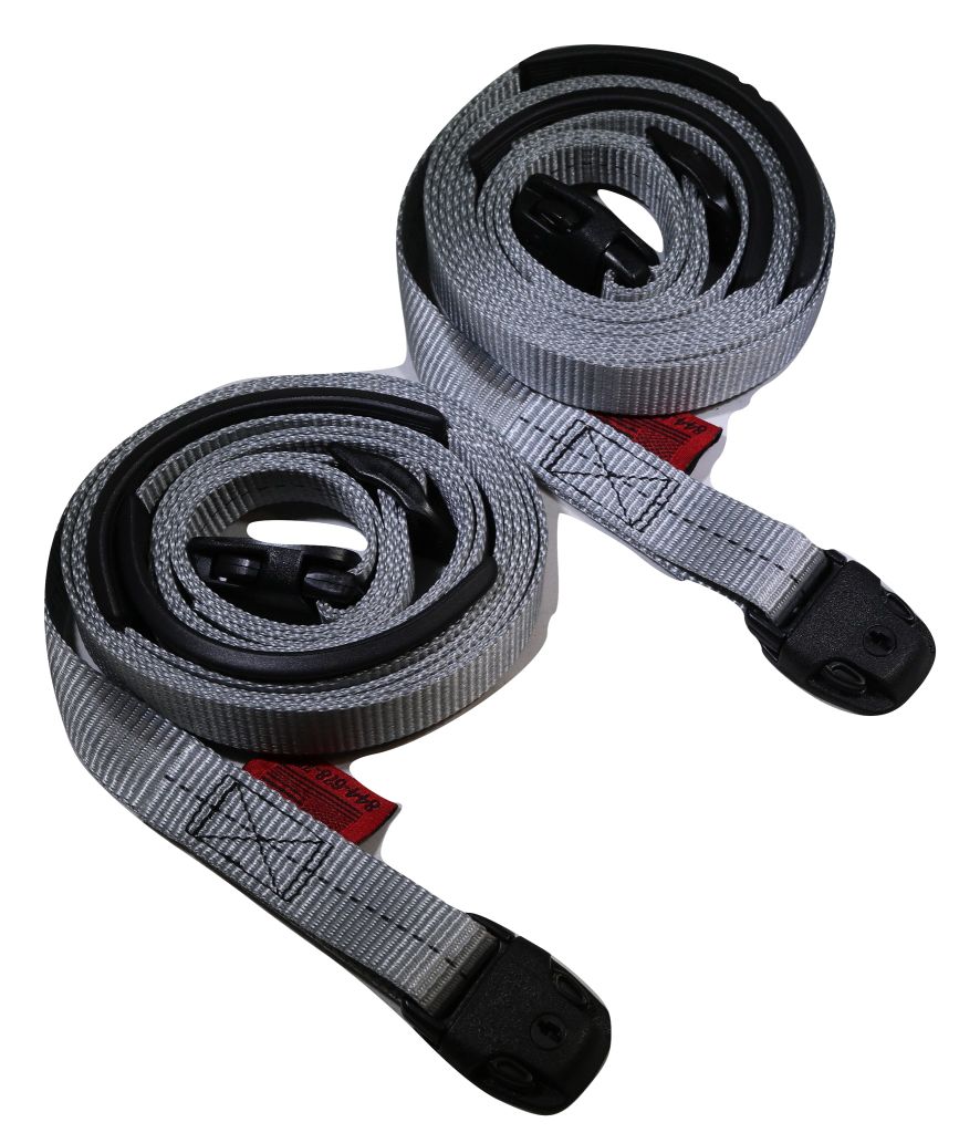 Kit completo de correas de sujeción para jacuzzi con hebilla estándar gris | Opciones de tamaño