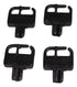 Correas de viento ajustables para cubierta de jacuzzi con hebilla estándar negra de 3 m | 2 kits completos