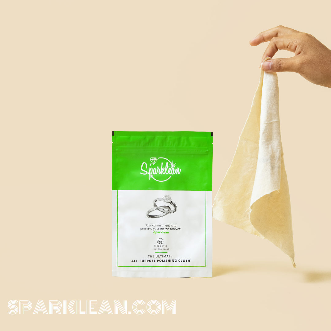 Jewelry Cleaner Lemon-Infused Polishing Cloth: Tackle Tarnish & Scratches on Metals
