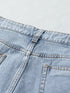 Beach Denim Shorts with Sparkling Rhinestones
