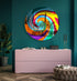 Spiral Oversized Contemporary Wall Art Mirrored Acrylic Art Swirl Mirror