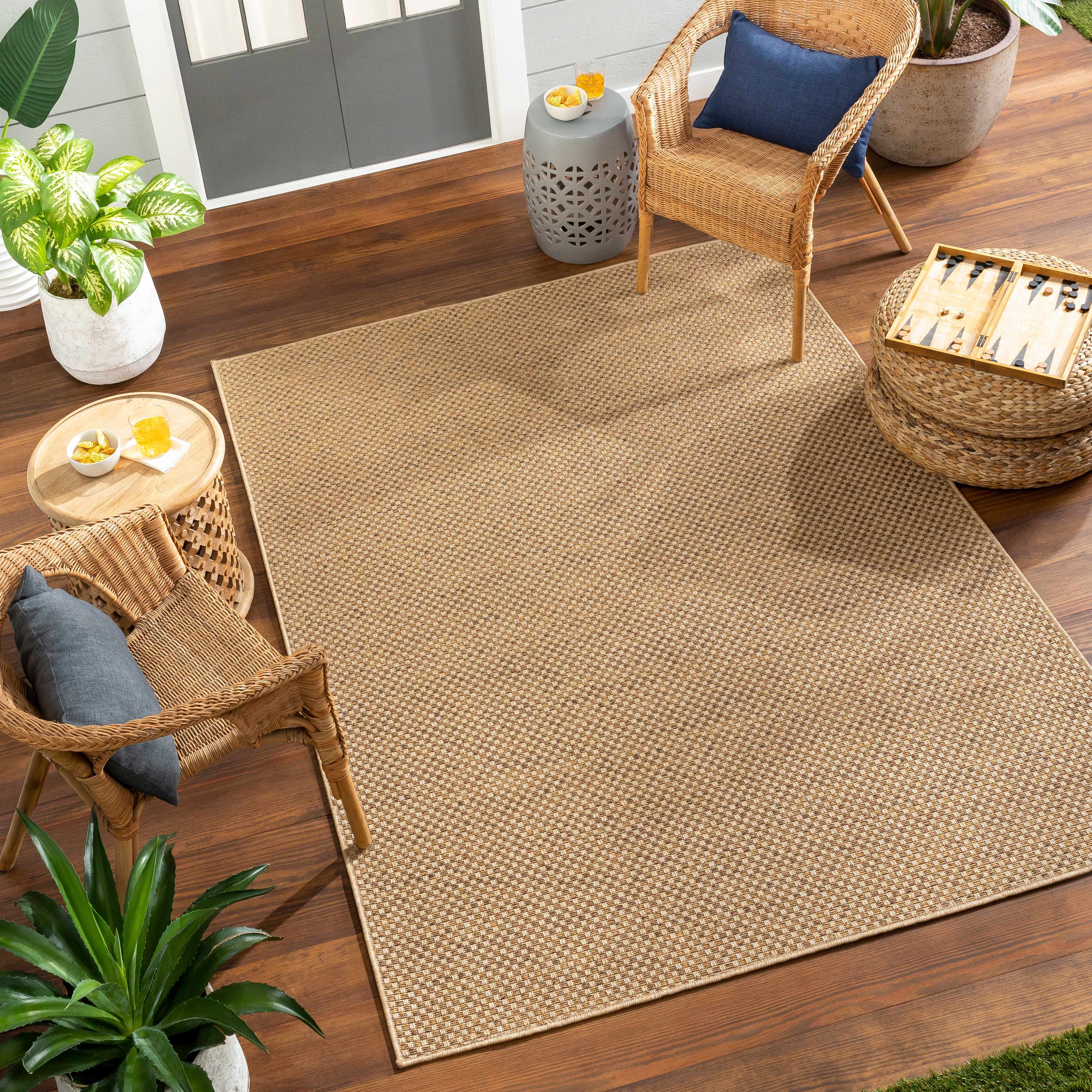 Alfombra de exterior de yute sintético Zeta