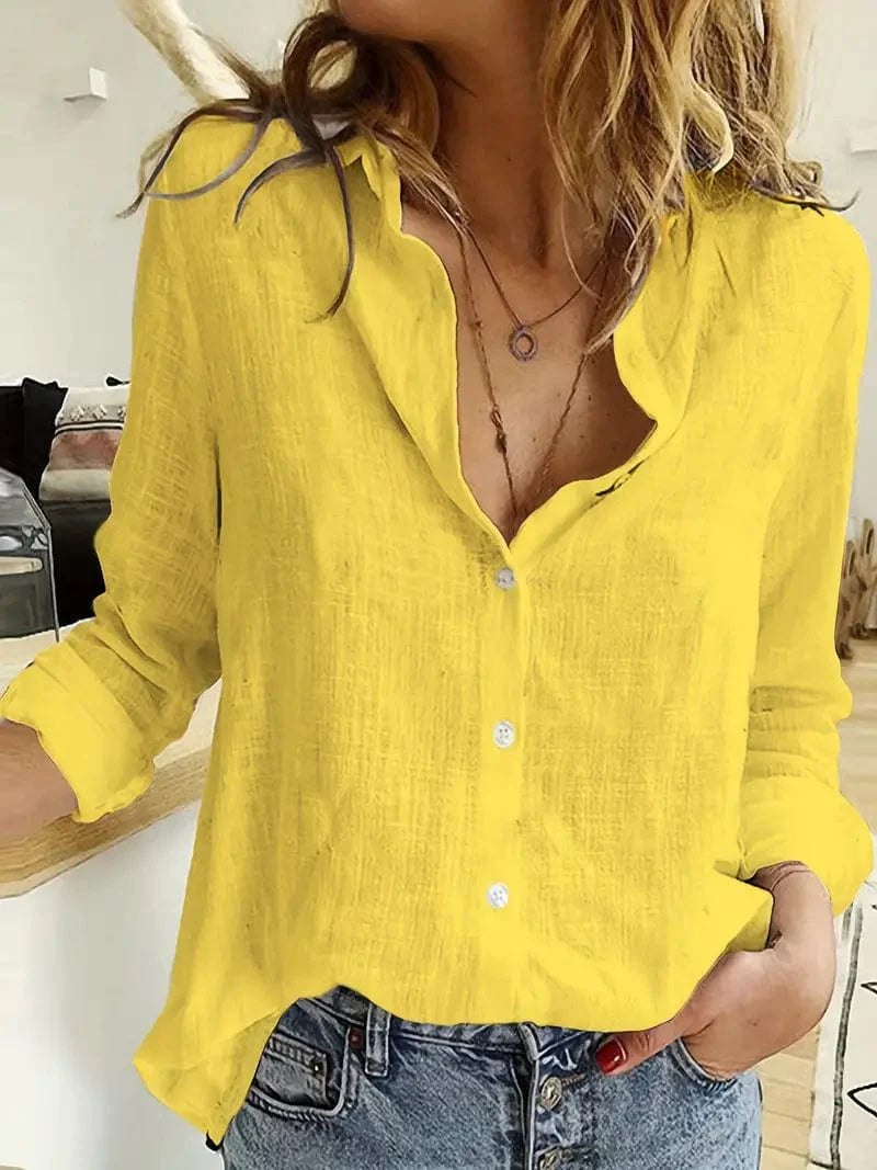 Linen Button Up Top