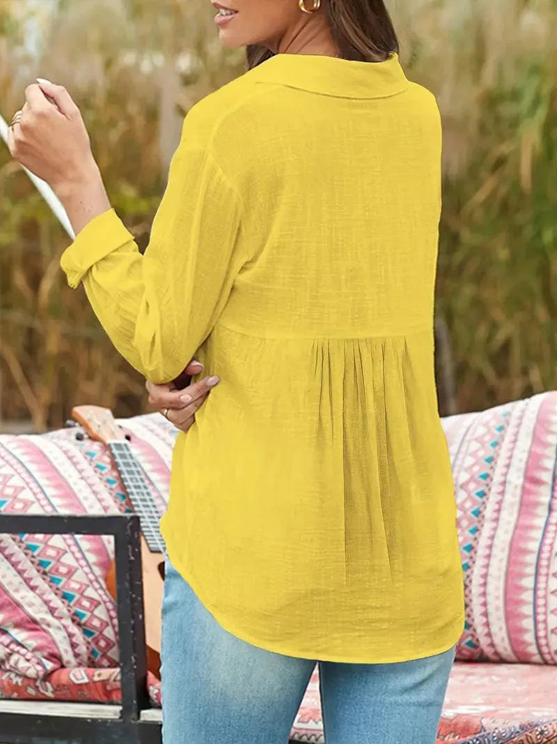 Linen Button Up Top