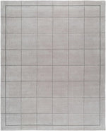 Siarl Gray Checkered Area Rug