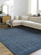 Sanvi Navy Wool Area Rug