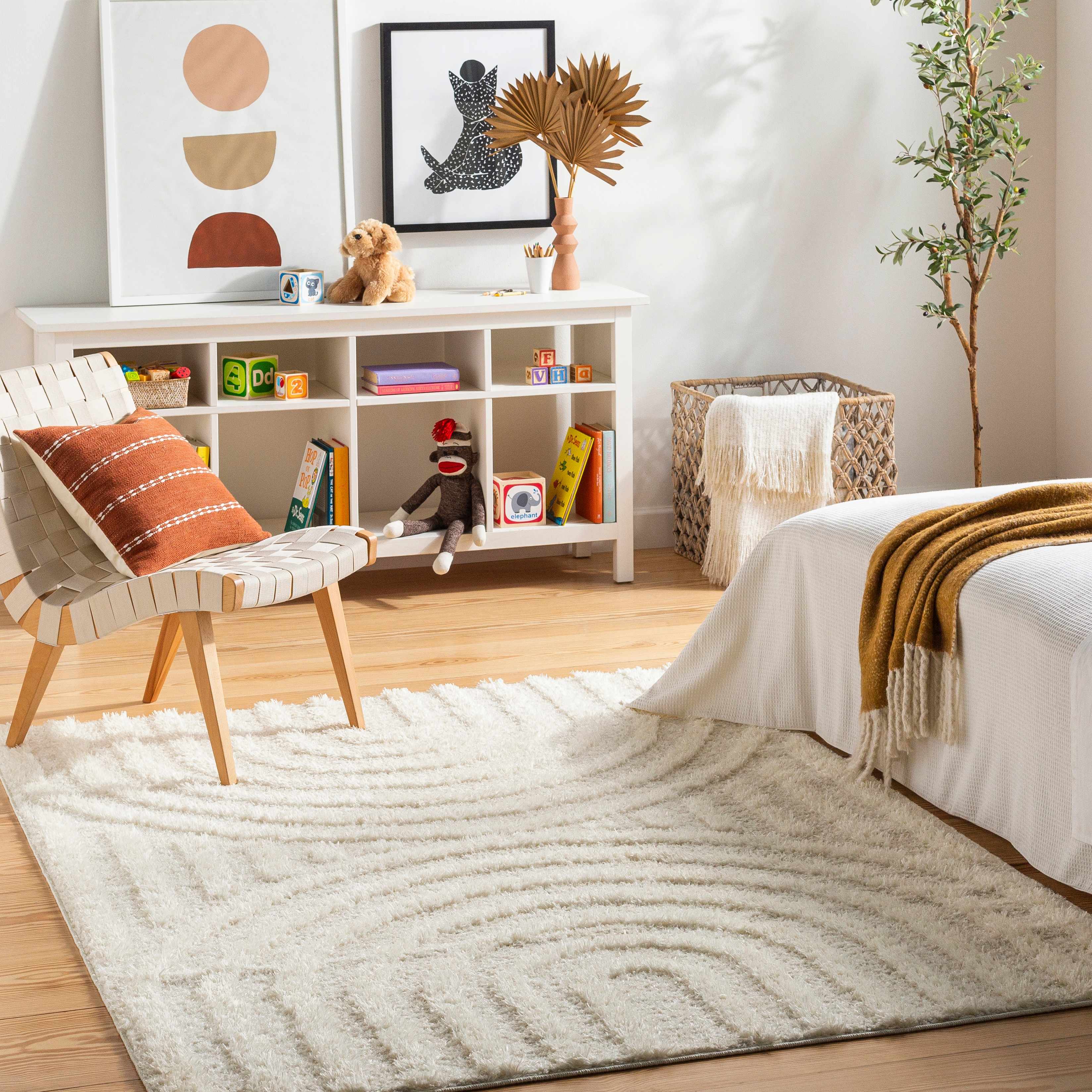 Alfombra color crema Arnel