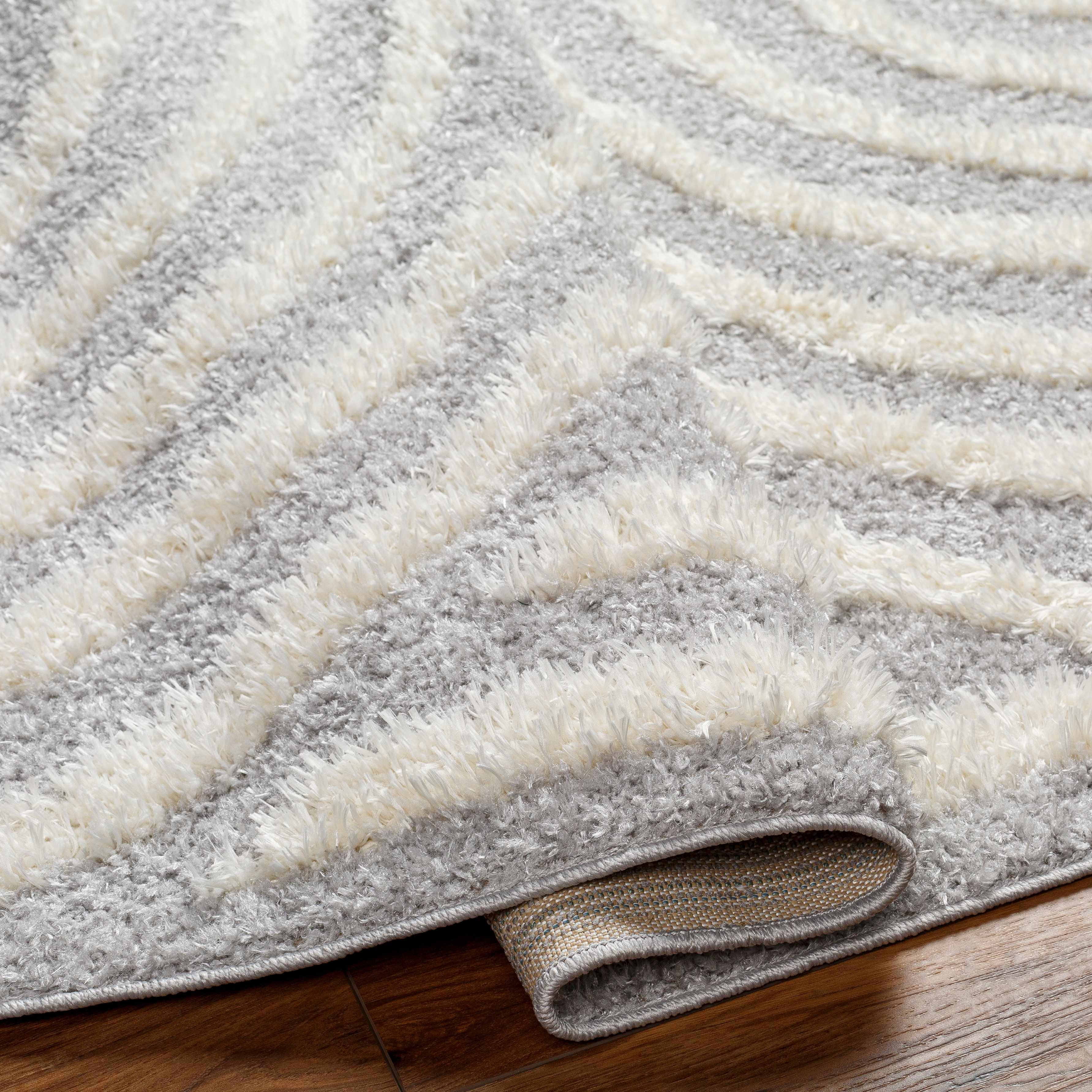 Alfombra Arnel en gris y beige