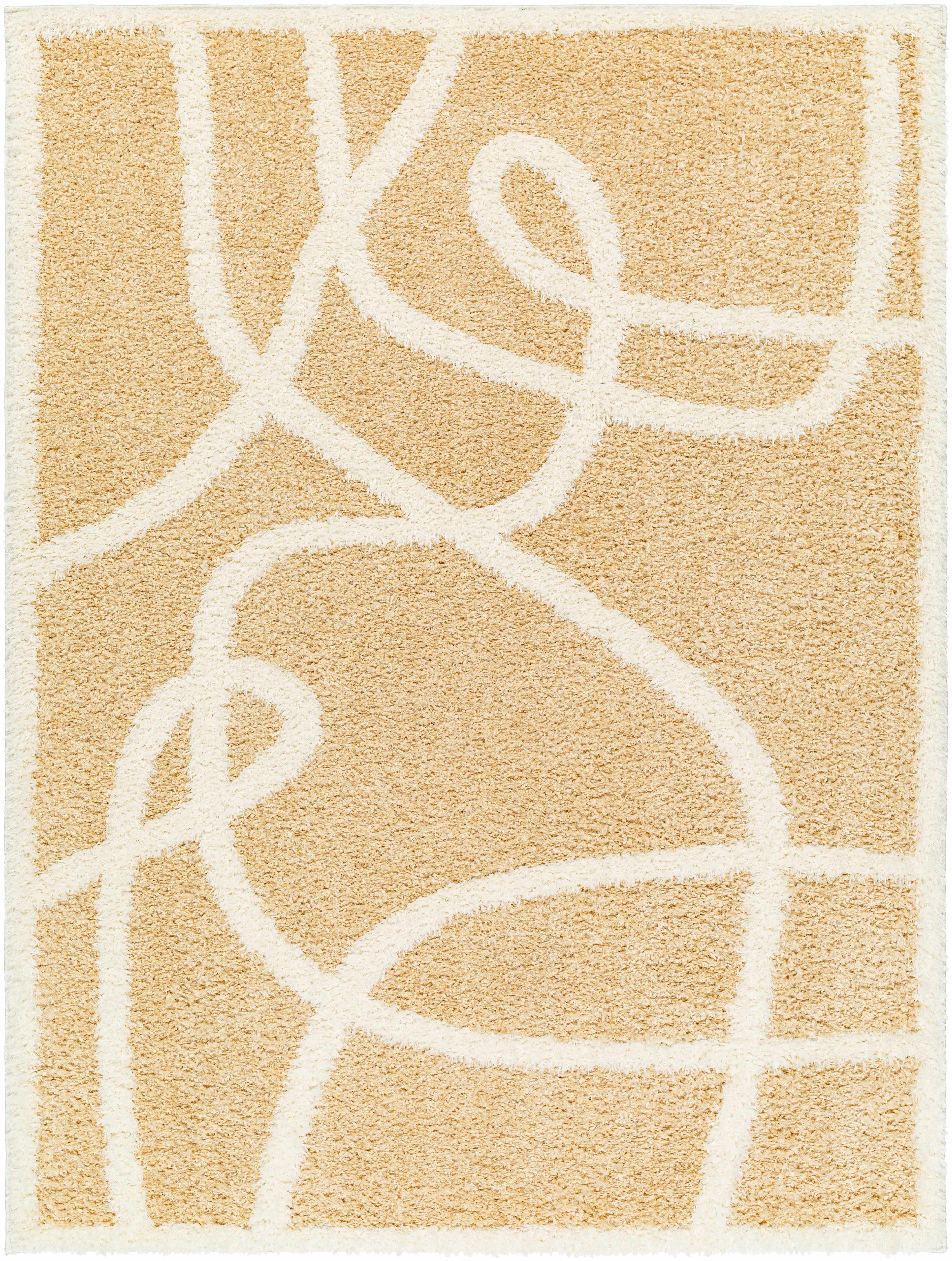 Alfombra de felpa Gilon Camel