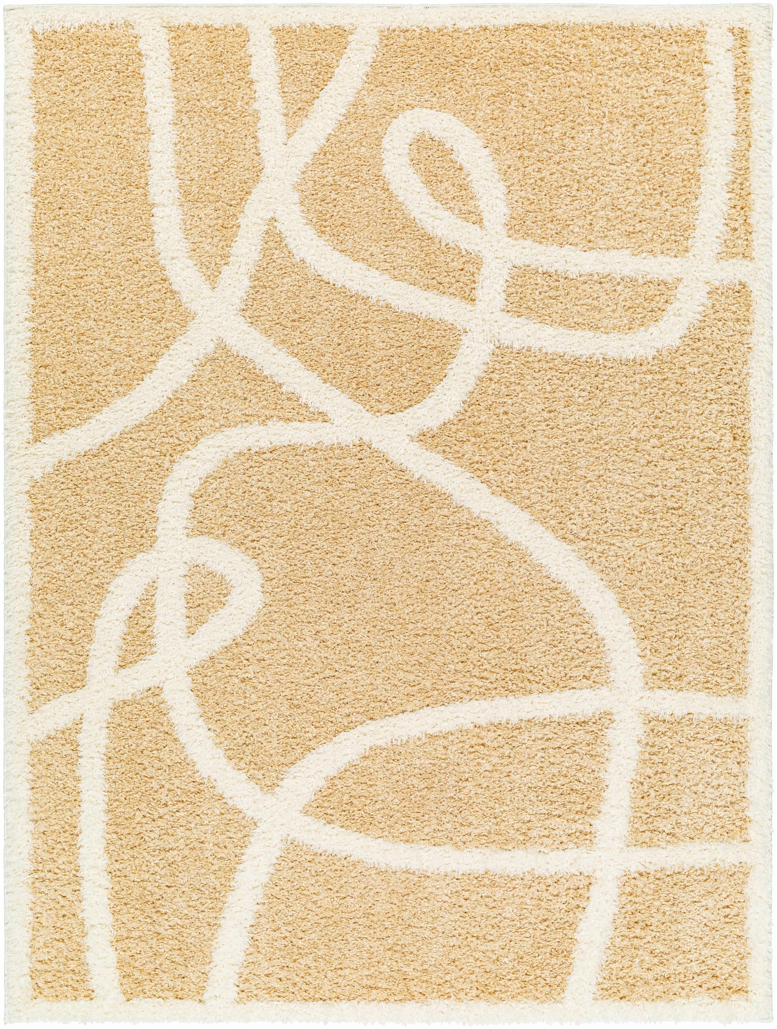 Alfombra de felpa Gilon Camel