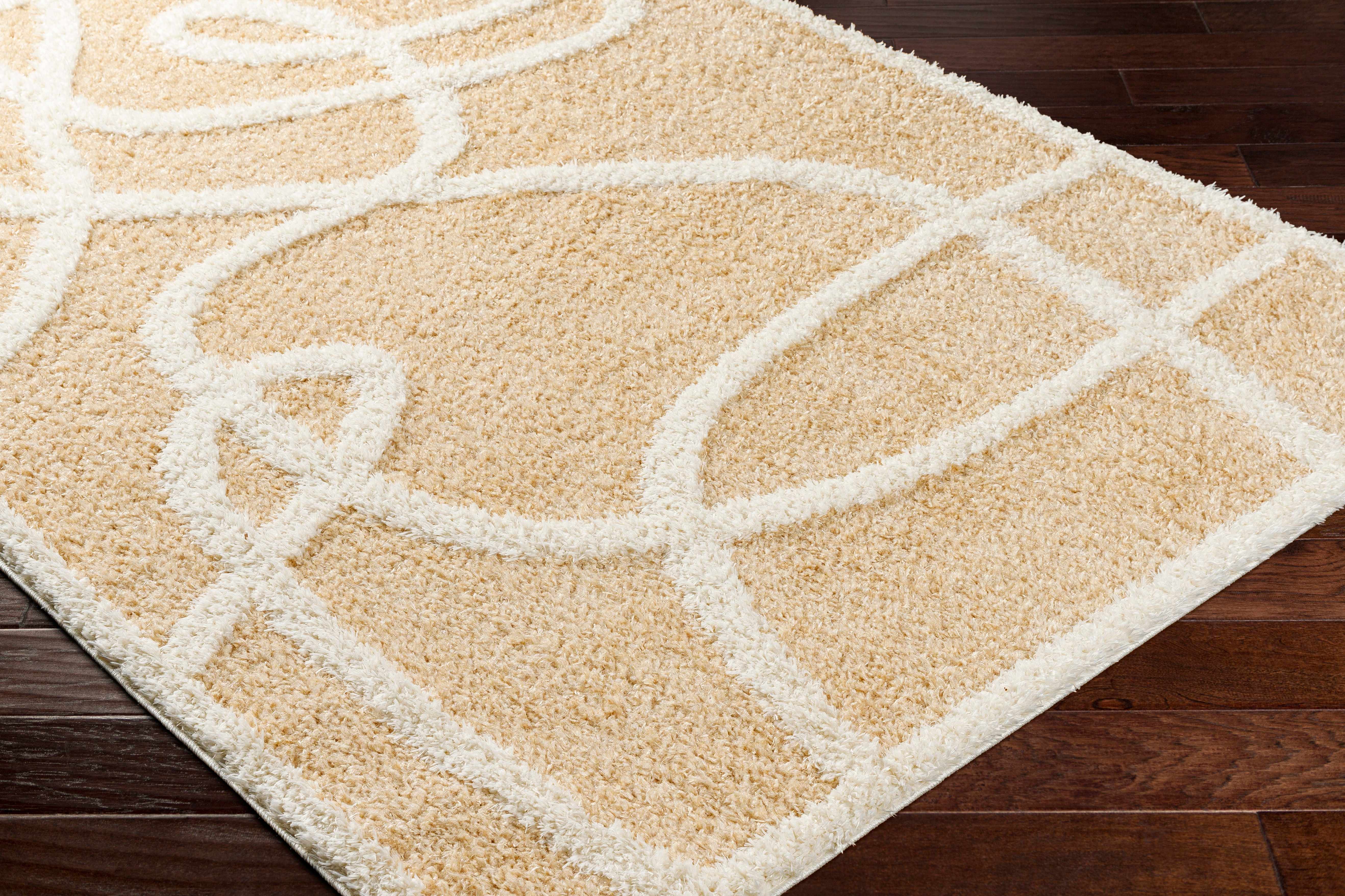 Alfombra de felpa Gilon Camel