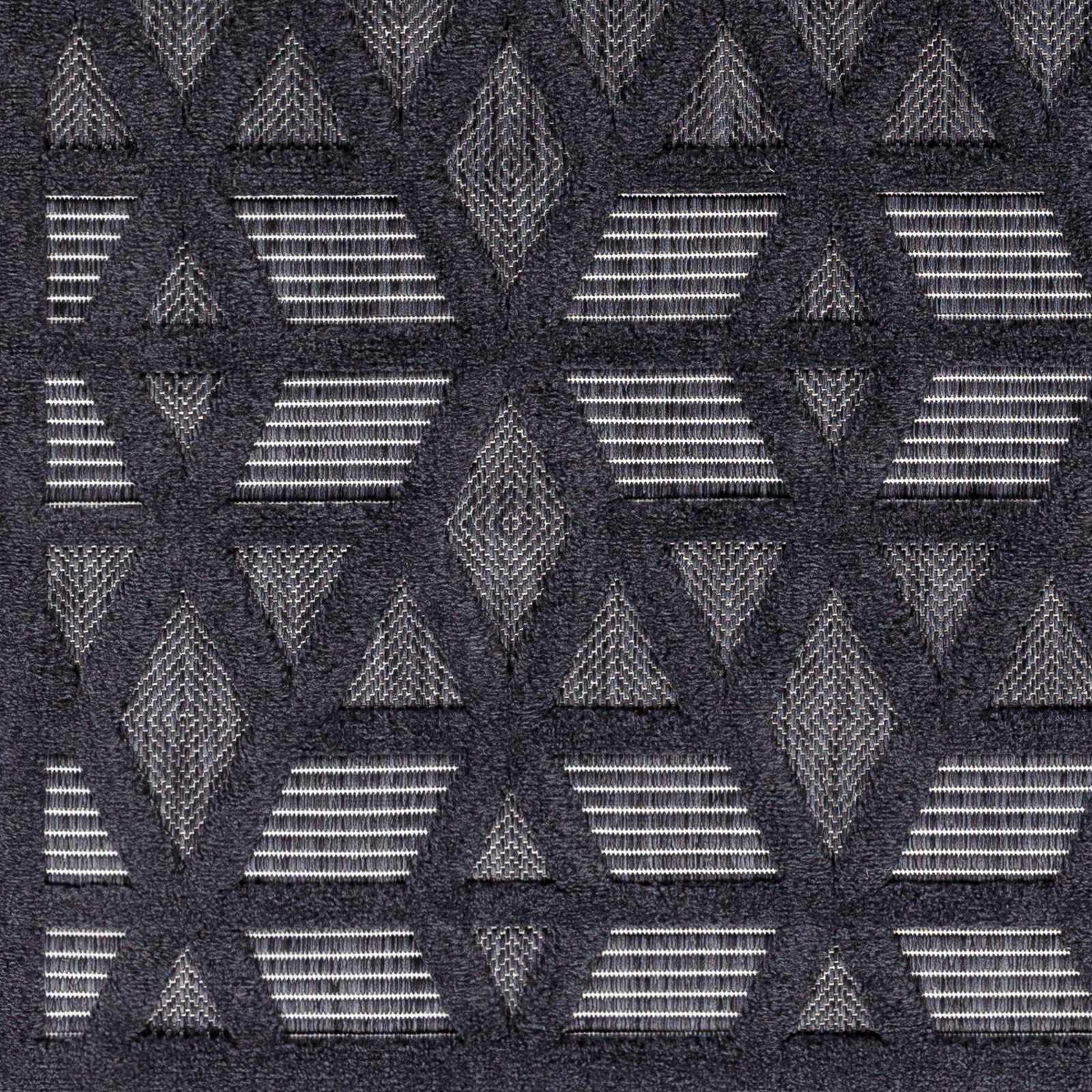 Alfombra de exterior negra Nuri