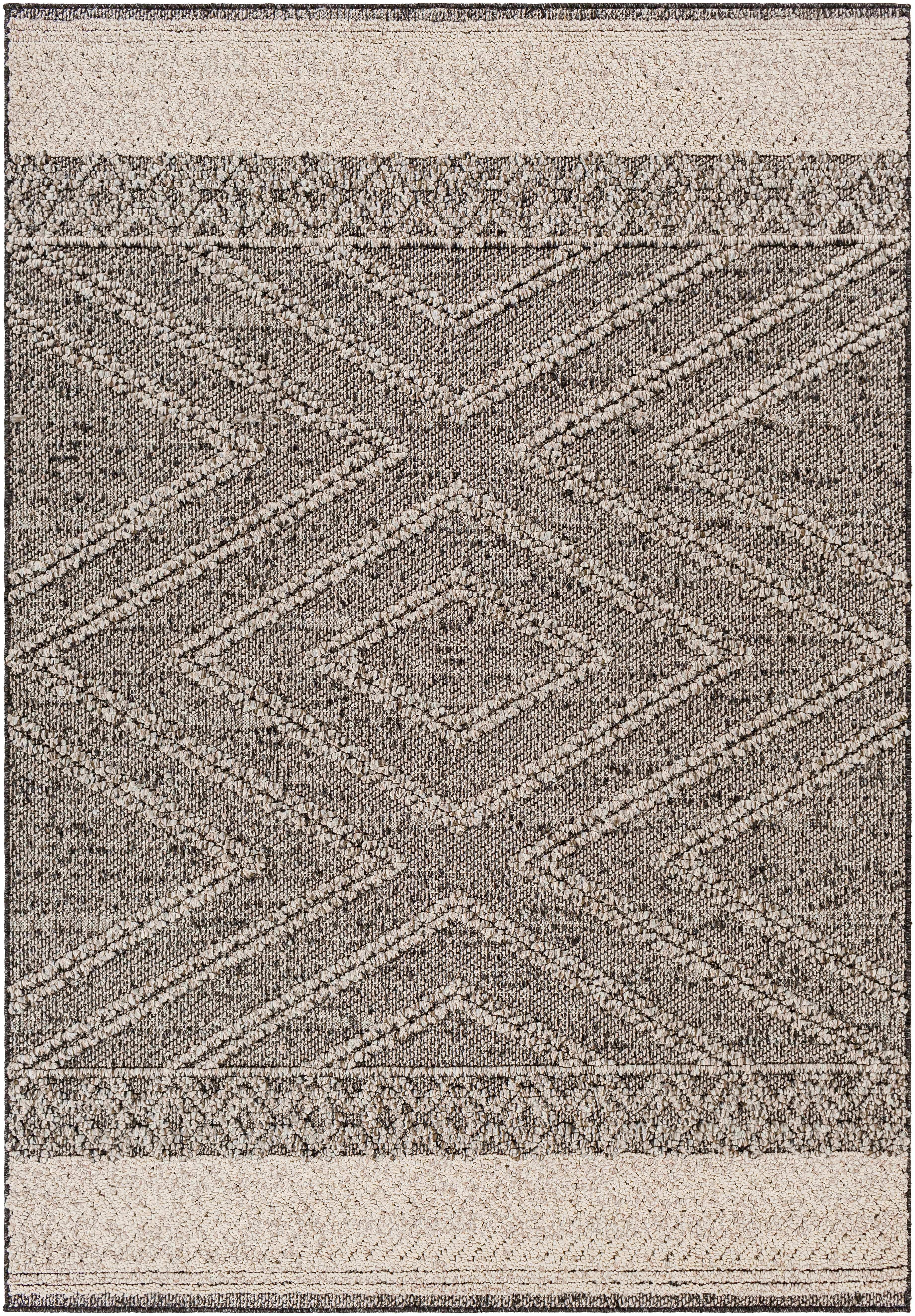 Alfombra Areli en color marrón beige