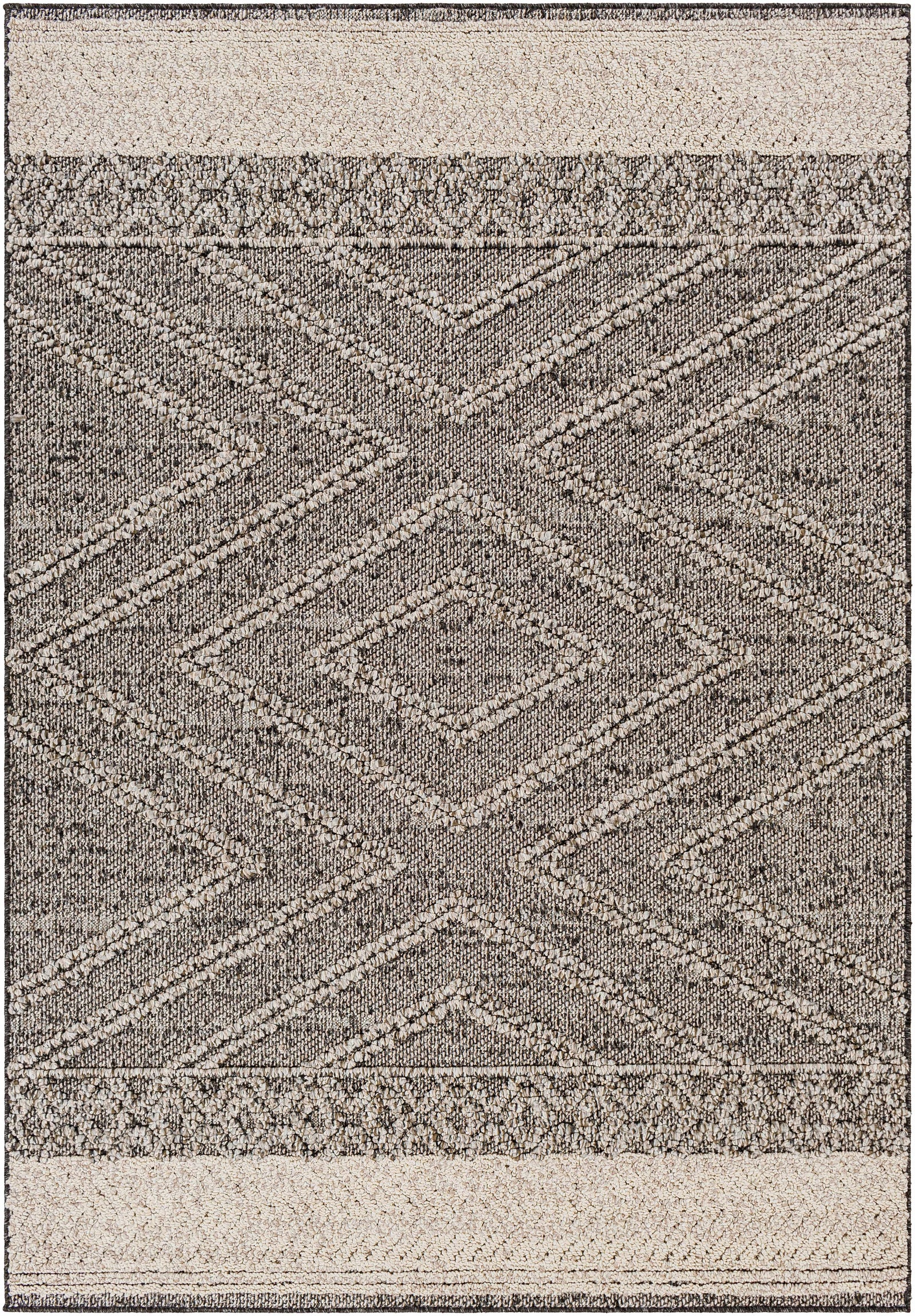 Alfombra Areli en color marrón beige