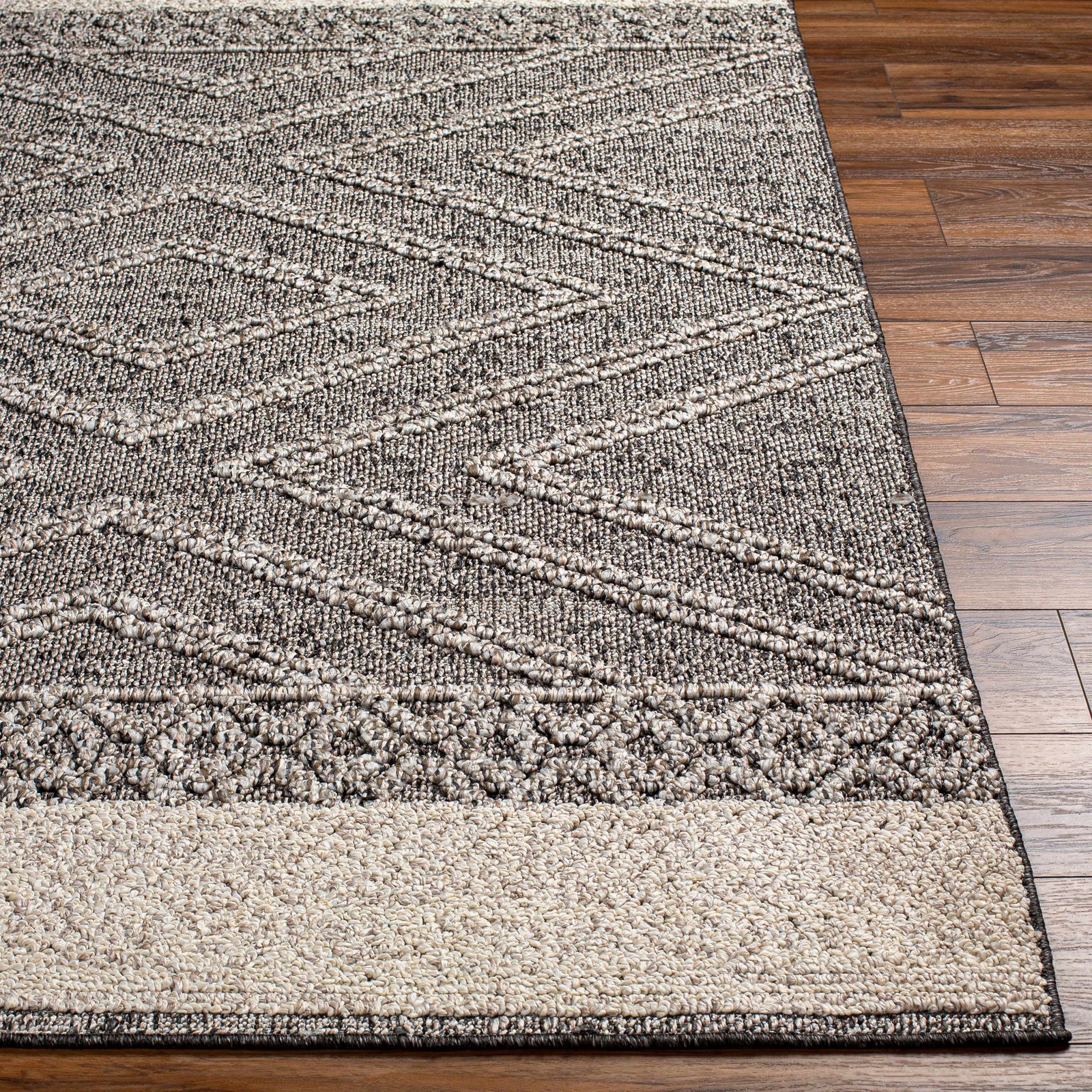 Alfombra Areli en color marrón beige