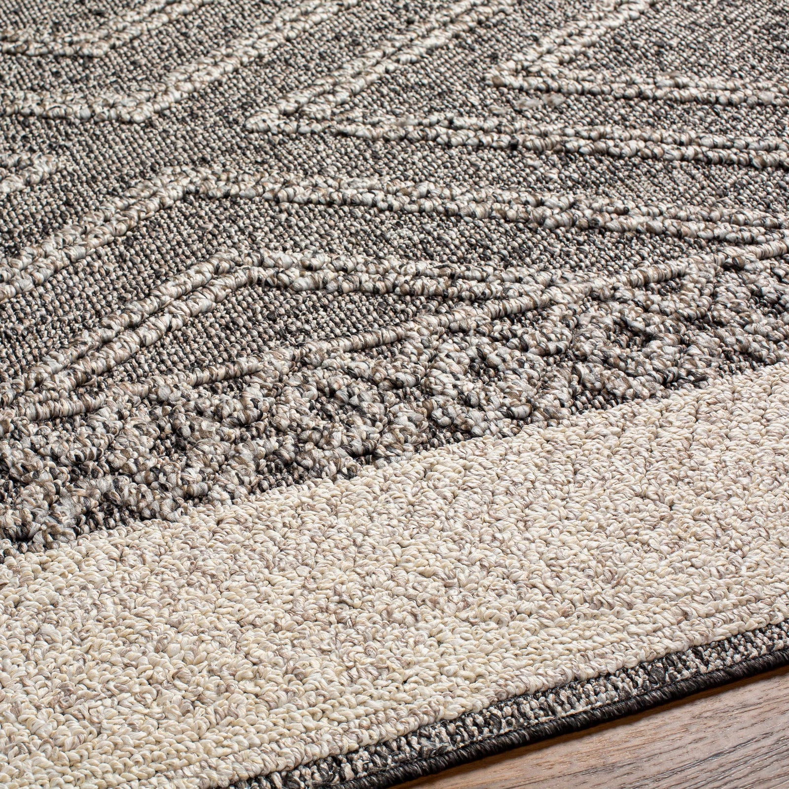 Alfombra Areli en color marrón beige
