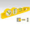 Stabila 25245 Type 81SMW45 Die Cast Three Vial Torpedo Spirit Level